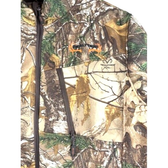 Realtree Xtra Camouflage Zip-Up Jacket L With Pockets & Adjustable Cuffs - Picture 3 of 11